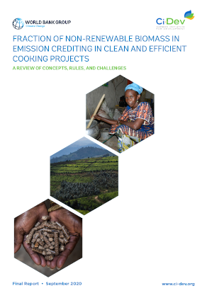 Fraction of Non-renewable Biomass in Emission Crediting in Clean and Effiecient Cooking Projects Fraction of Non-renewable Biomass in Emission Crediting in Clean and Effiecient Cooking Projects